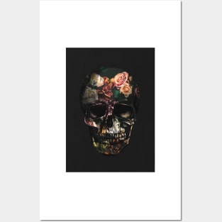 FLORAL SKULL Posters and Art